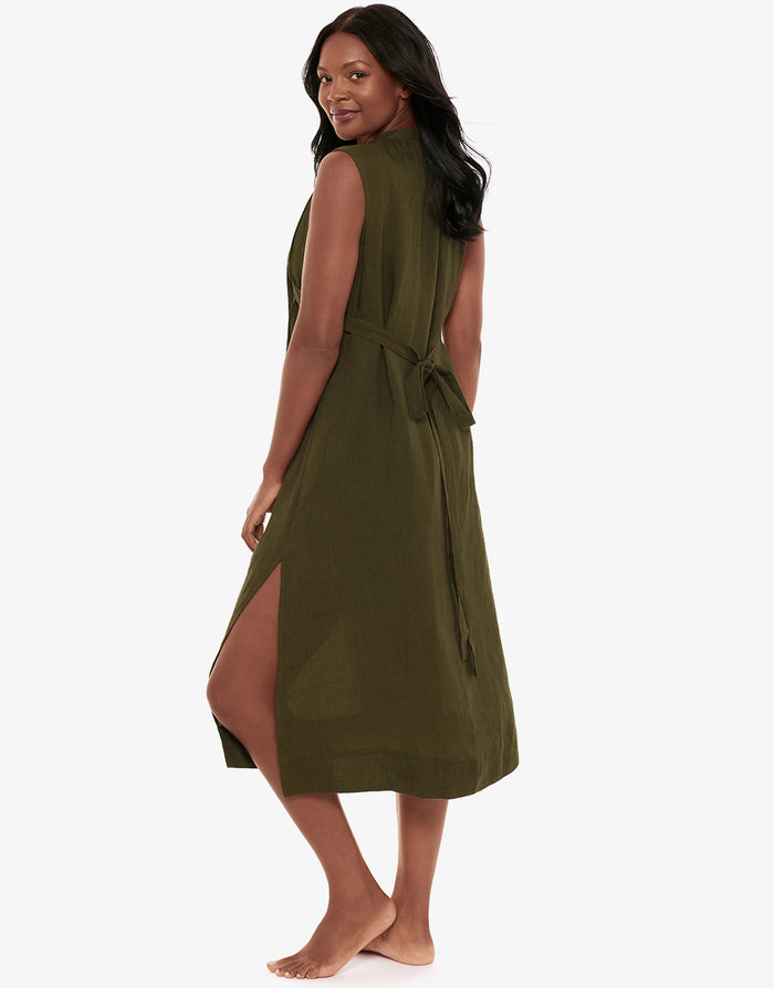 Miraclesuit Pleated Beach Dress - Nori - Simply Beach UK