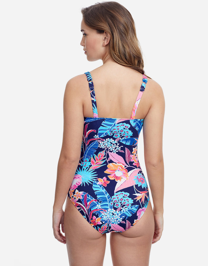 Profile Bohemian Gypsy D Cup Swimsuit - Navy - Simply Beach UK