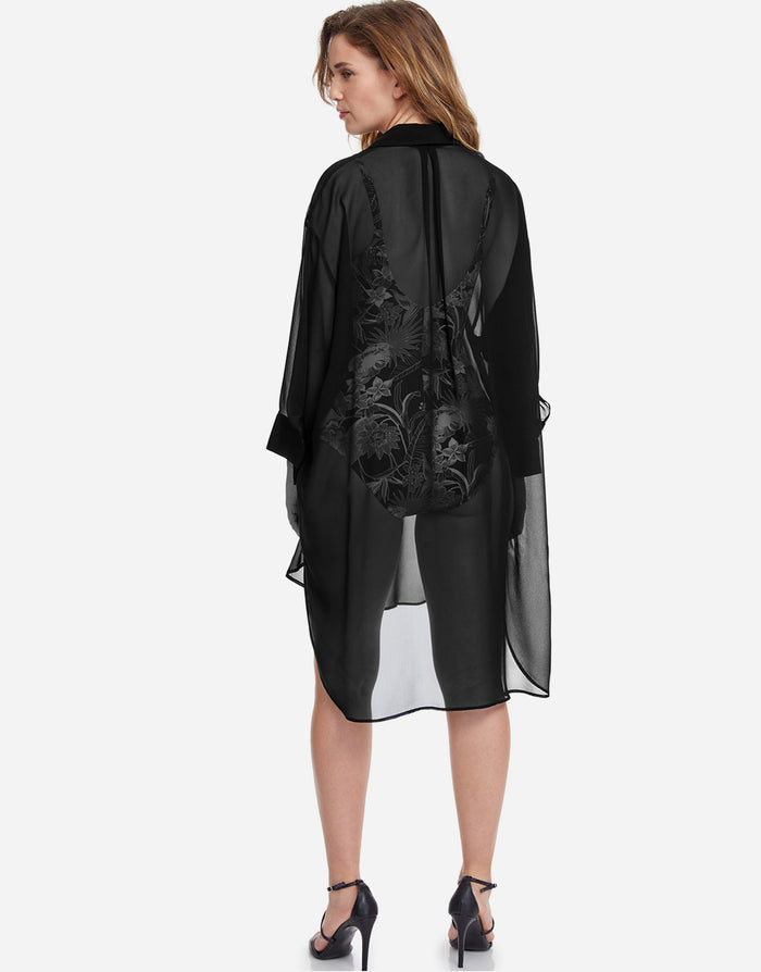Profile Tutti Frutti Beach Shirt - Black - Simply Beach UK