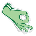Punching Game Vinyl Sticker - BustedTees.com