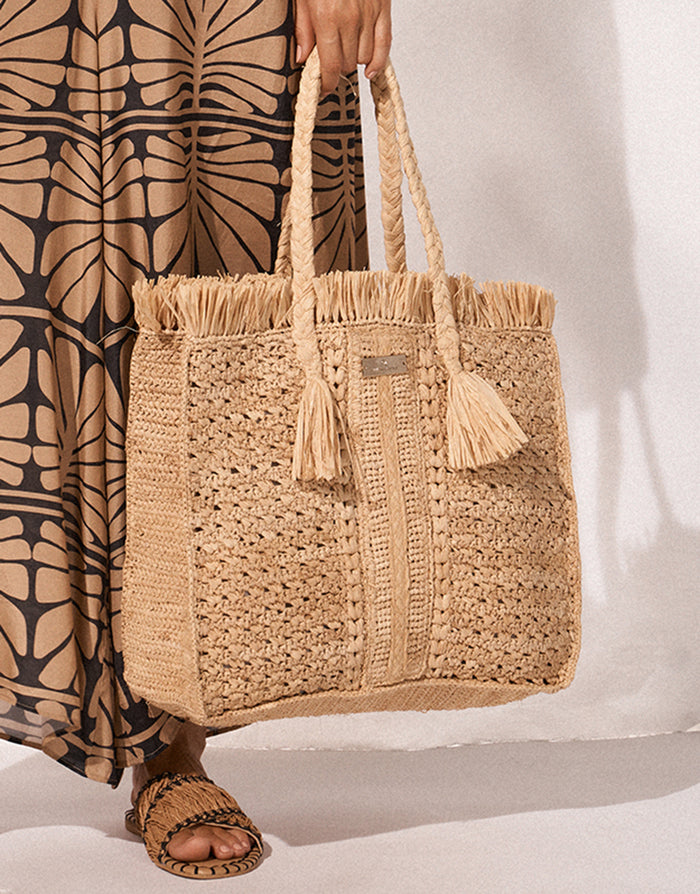 Raffia Beach Bag