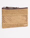 Raffia Mini Pochette Beach Bag - Sand
