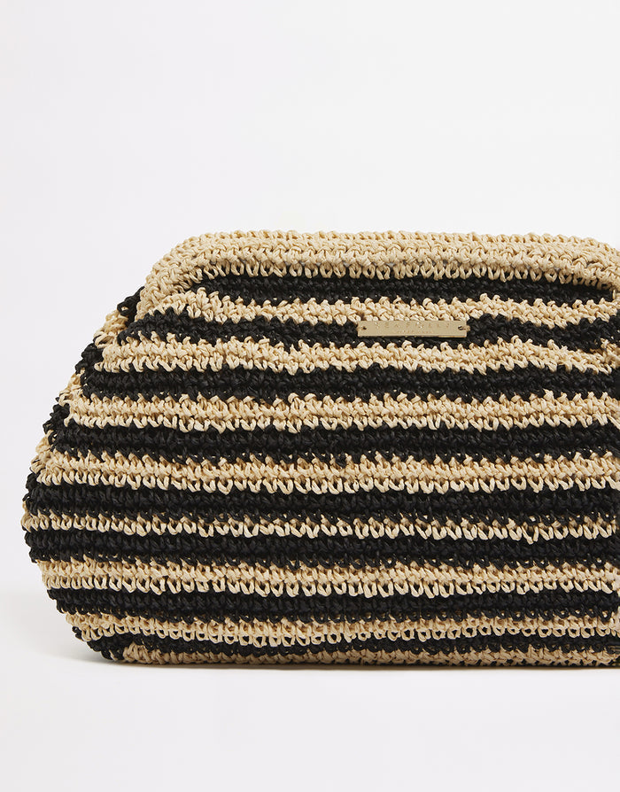 Seafolly Raffia Stripe Pouch Bag - Simply Beach UK