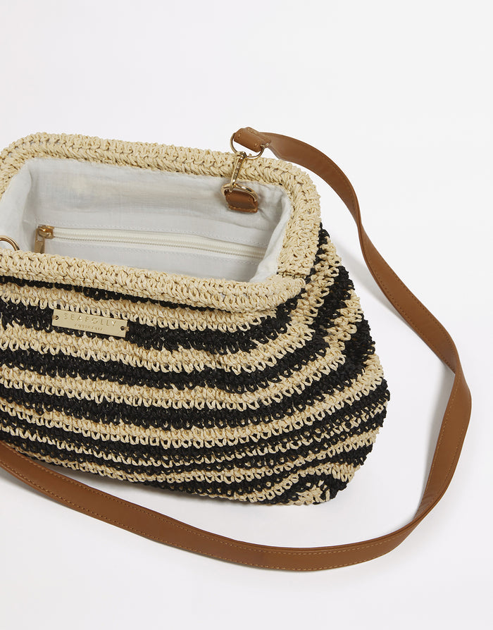 Seafolly Raffia Stripe Pouch Bag - Simply Beach UK