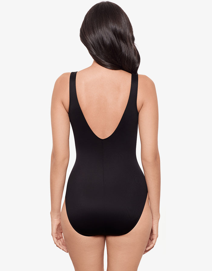 Miraclesuit Raya De Safari Charmer Swimsuit - Black Brown - Simply Beach UK