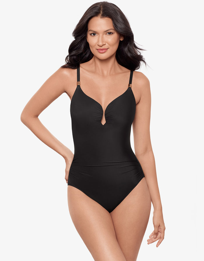 Miraclesuit Razzle Dazzle Antheia Swimsuit - Black - Simply Beach UK