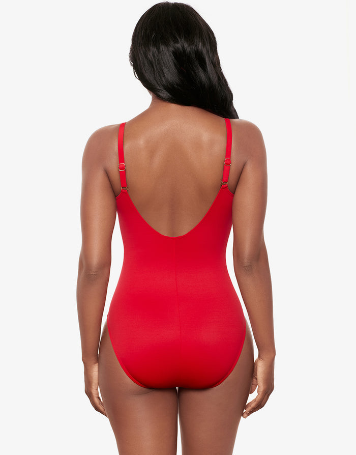 Miraclesuit Razzle Dazzle Antheia Swimsuit - Poppy - Simply Beach UK