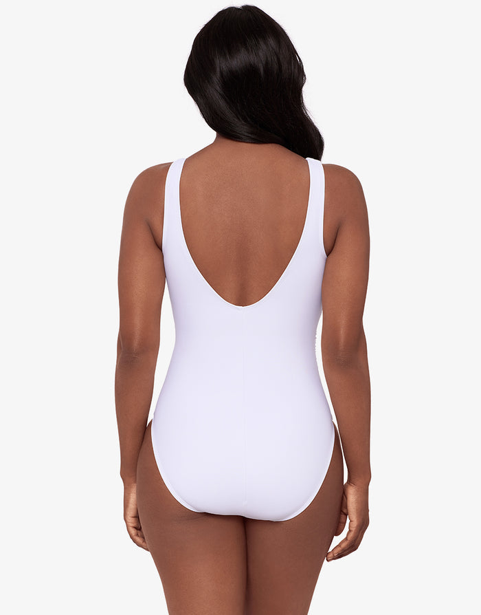 Miraclesuit Razzle Dazzle Swizzle Swimsuit - White - Simply Beach UK