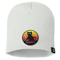 Retro Murderous Cat Patch Beanies - BustedTees.com