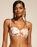 Reverie Underwired Bandeau Bikini Top - Dreamy Pastels - Simply Beach UK