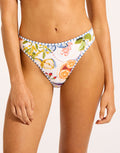 Seafolly Riviera Coast High Leg Bikini Pant - White - Simply Beach UK