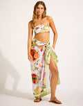 Seafolly Riviera Coast Sarong - Sage - Simply Beach UK