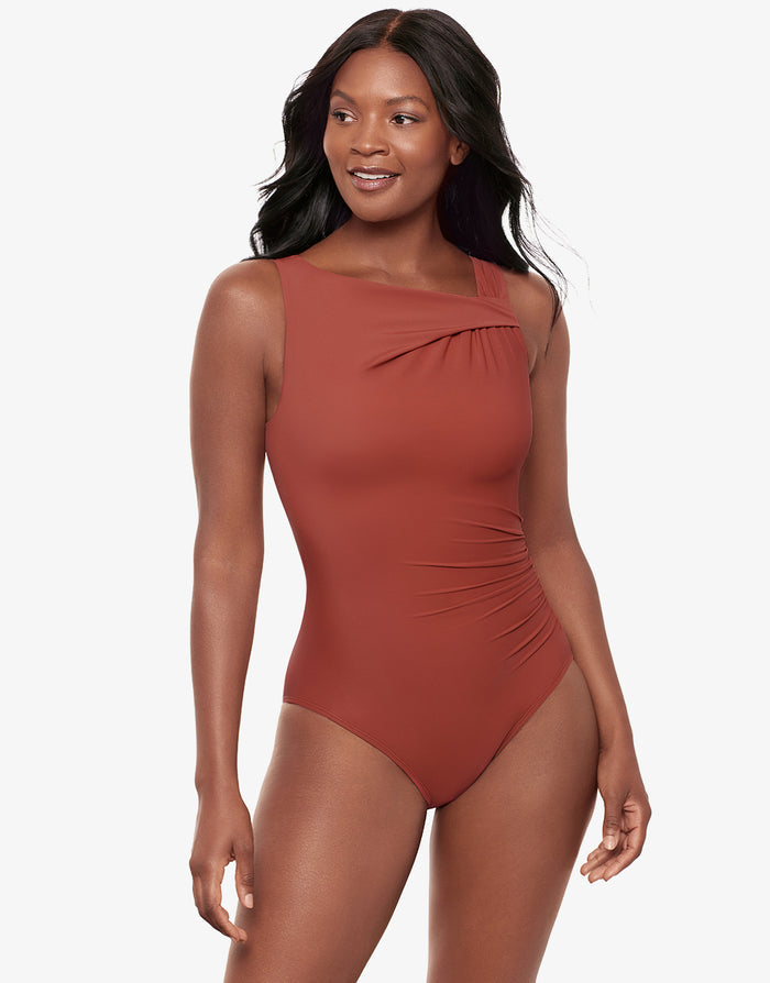 Miraclesuit Rock Solid Avra Swimsuit - Terra - Simply Beach UK