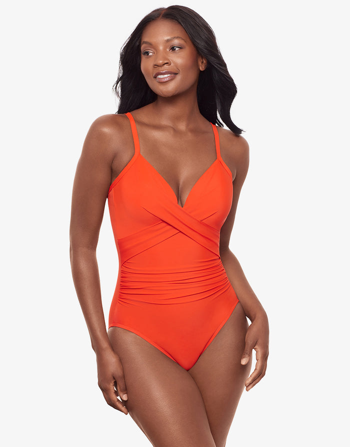 Miraclesuit Rock Solid Captivate Swimsuit - Arancio - Simply Beach UK