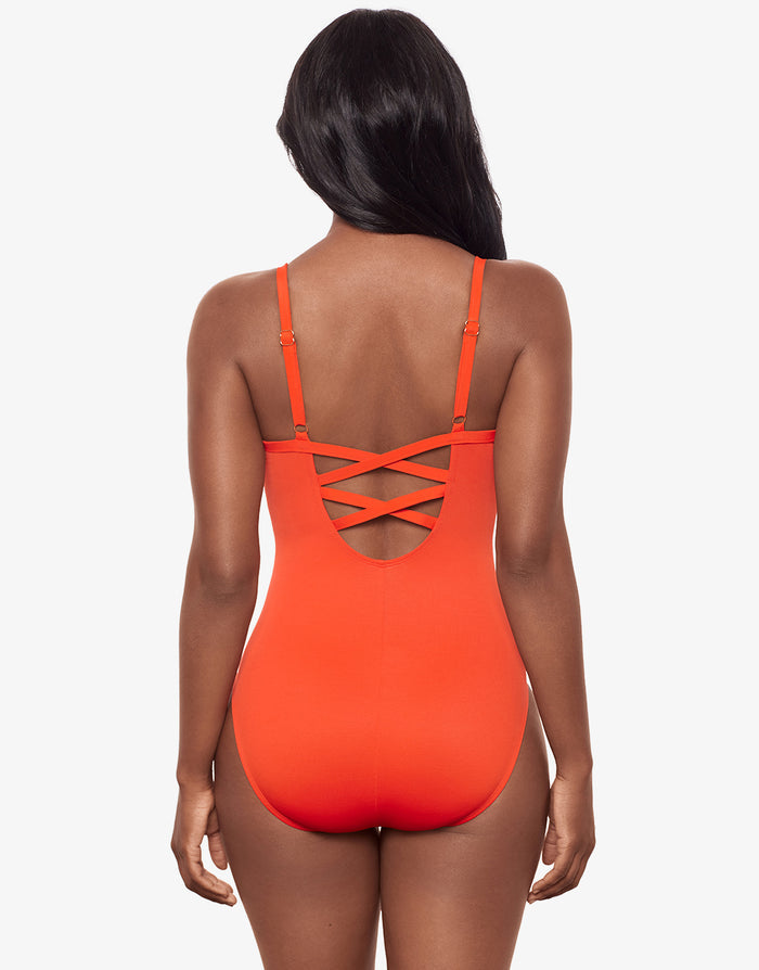 Miraclesuit Rock Solid Captivate Swimsuit - Arancio - Simply Beach UK