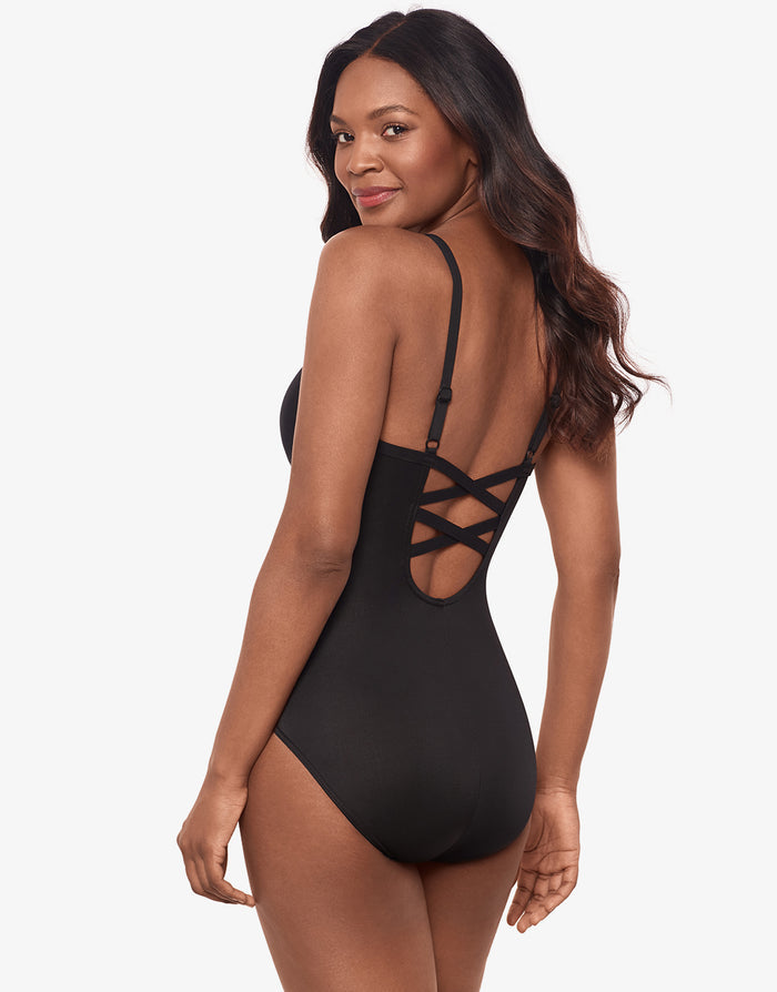 Miraclesuit Rock Solid Captivate Swimsuit - Black - Simply Beach UK