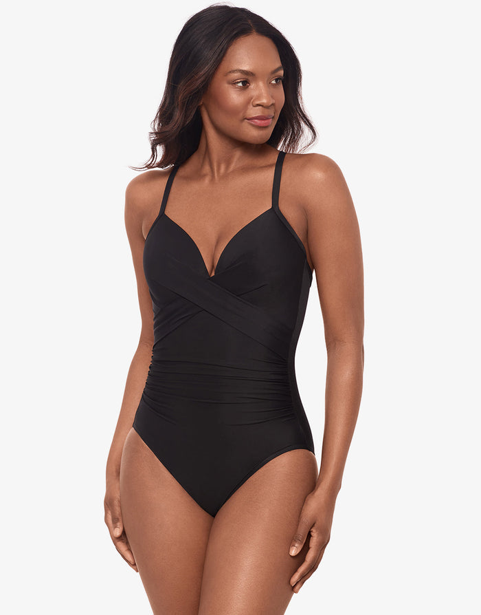 Miraclesuit Rock Solid Captivate Swimsuit - Black - Simply Beach UK