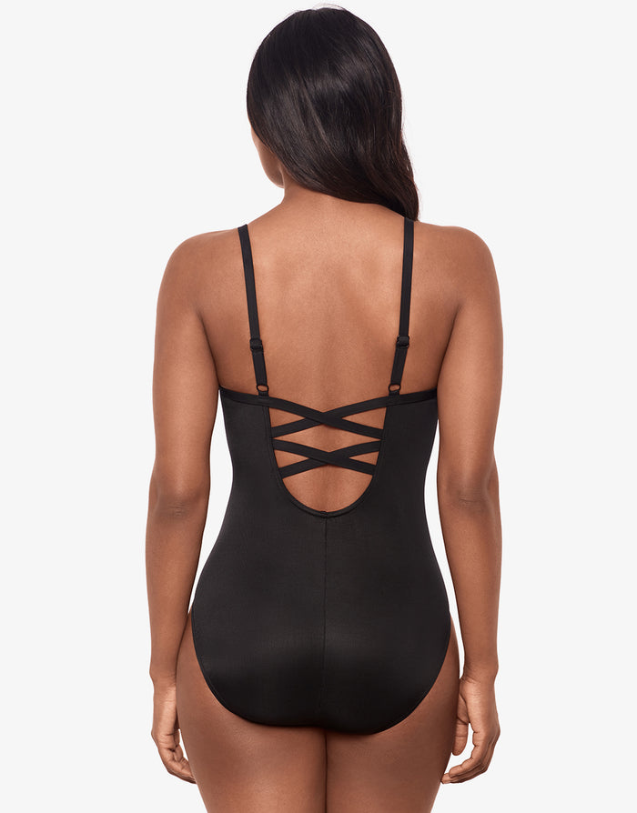 Miraclesuit Rock Solid Captivate Swimsuit - Black - Simply Beach UK