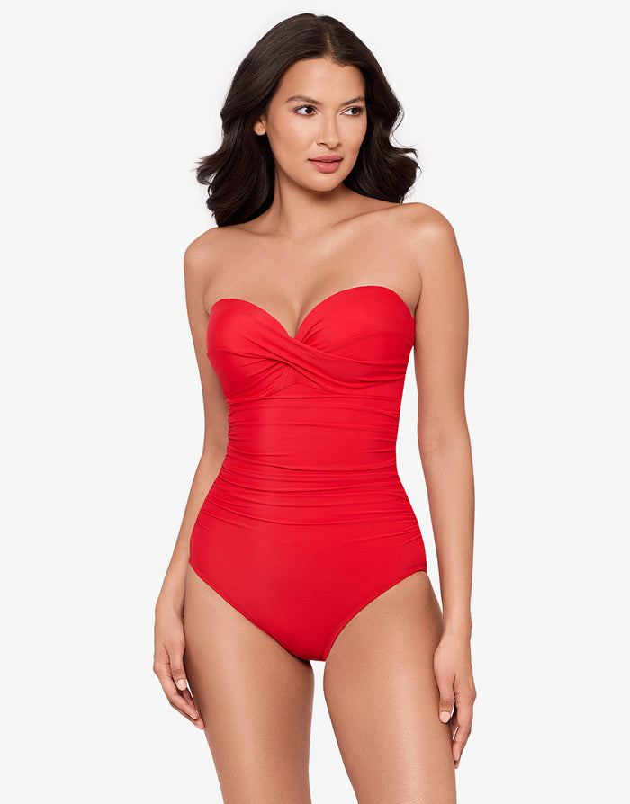 Miraclesuit Rock Solid Madrid Swimsuit - Poppy - Simply Beach UK
