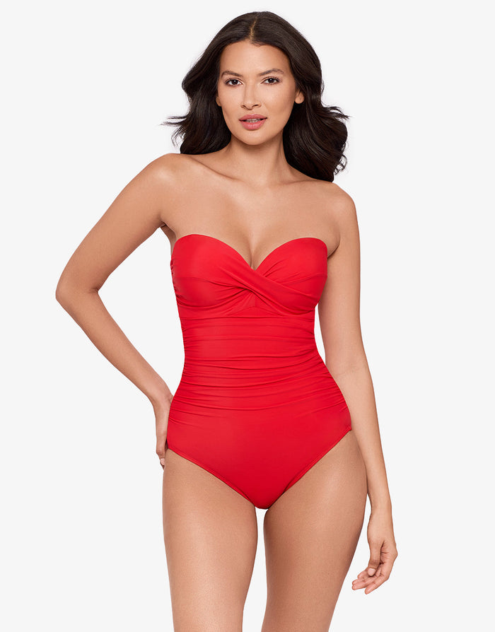 Miraclesuit Rock Solid Madrid Swimsuit - Poppy - Simply Beach UK