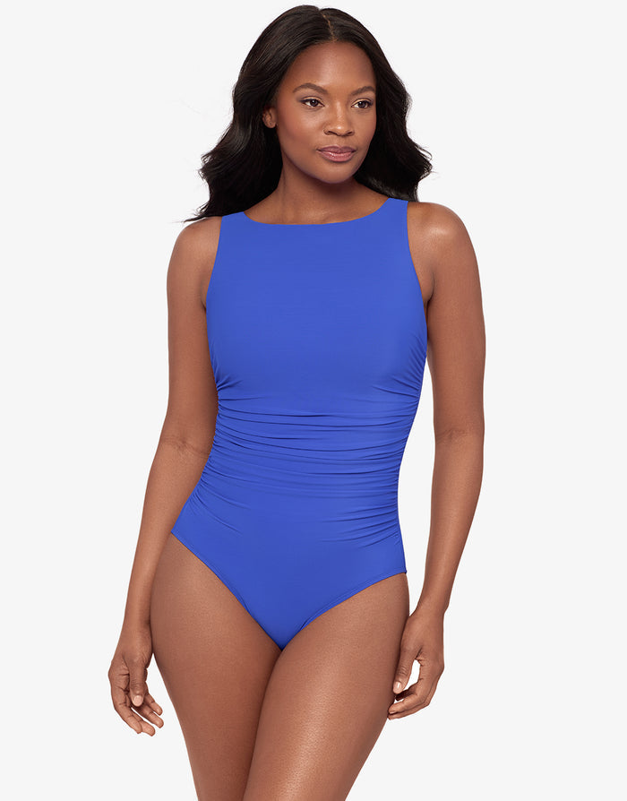 Miraclesuit Rock Solid Regatta Swimsuit - Dephine Blue - Simply Beach UK