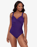 Miraclesuit Rock Solid Revele Swimsuit - Mulberry - Simply Beach UK