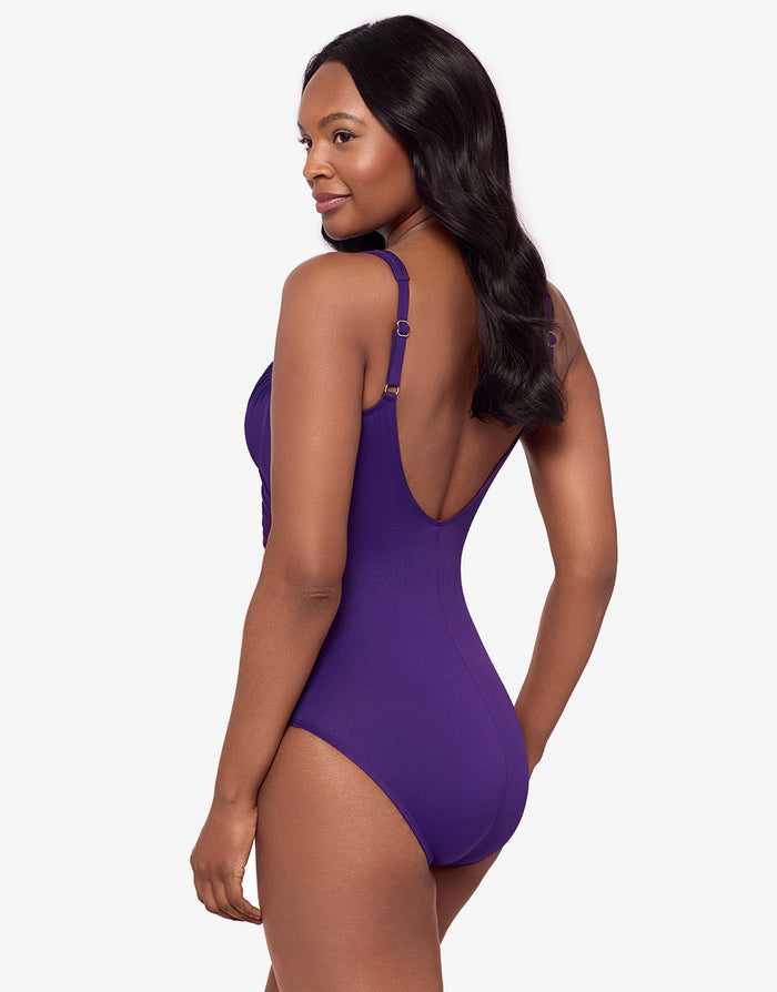 Miraclesuit Rock Solid Revele Swimsuit - Mulberry - Simply Beach UK