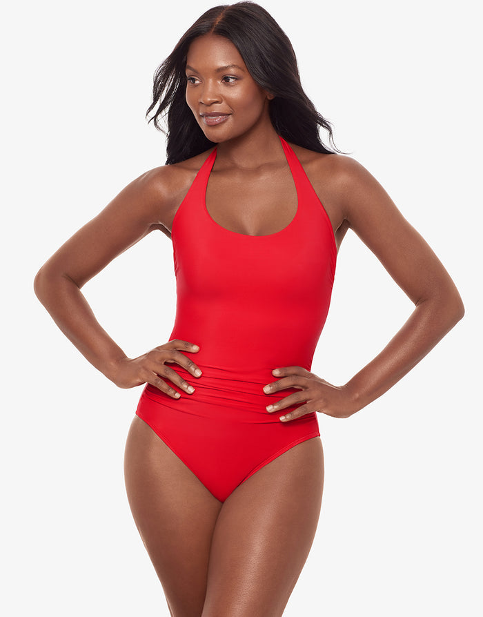 Miraclesuit Rock Solid Utopia Swimsuit - Poppy - Simply Beach UK