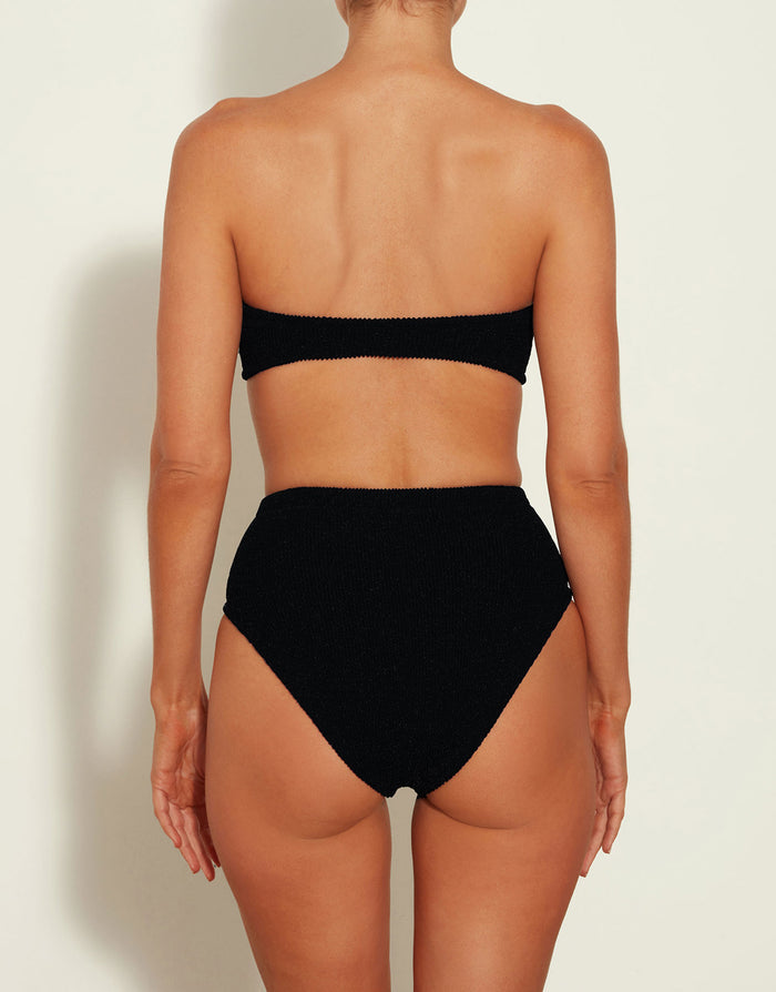 Hunza G Ruby Bikini Set - Black - Simply Beach UK