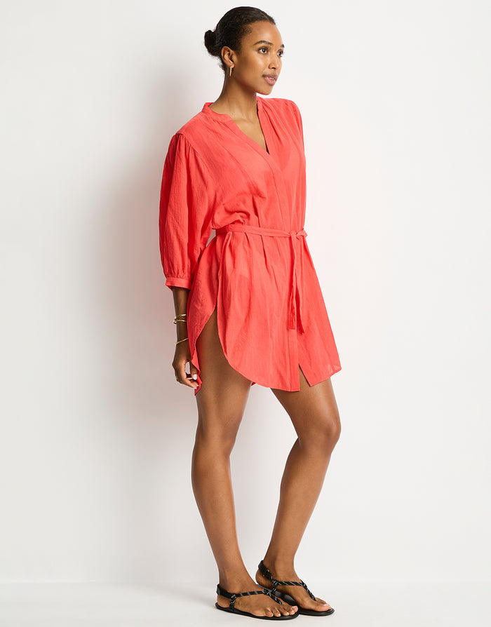 Sea Level Salt Boho Shirt - Red - Simply Beach UK