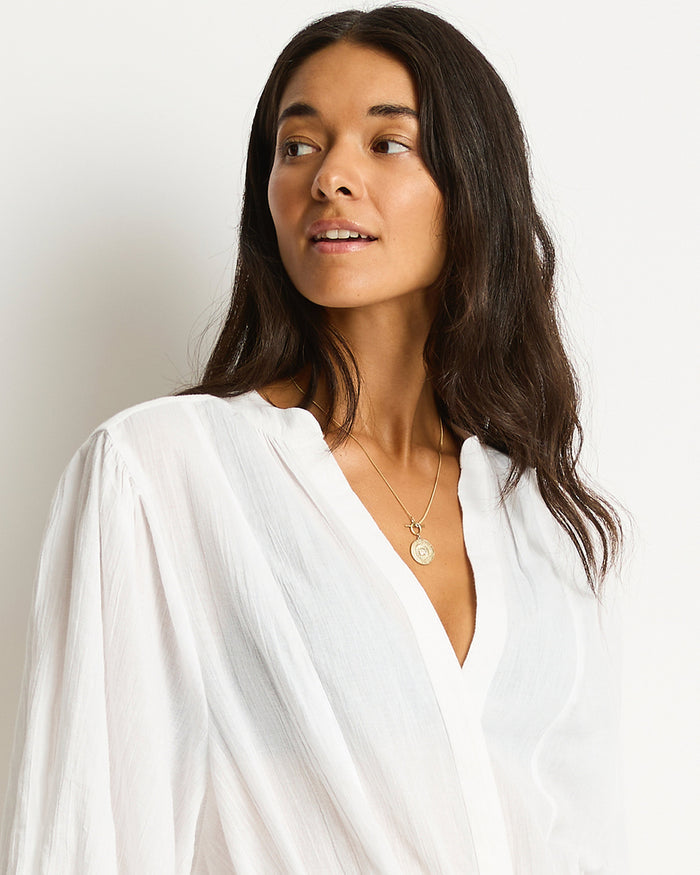 Sea Level Salt Boho Shirt - White - Simply Beach UK