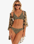 Samoa Underwired Bikini Set - Black and Gold - Simply Beach UK
