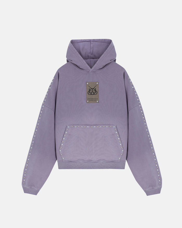 Santa Unión Basic  Boxy Hoodie Purple