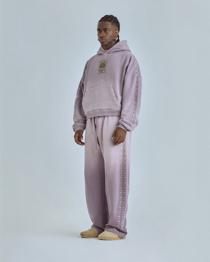 Santa Unión Basic  Boxy Hoodie Purple