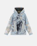Santa Unión Holy Mary Hoodie Sky Pattern