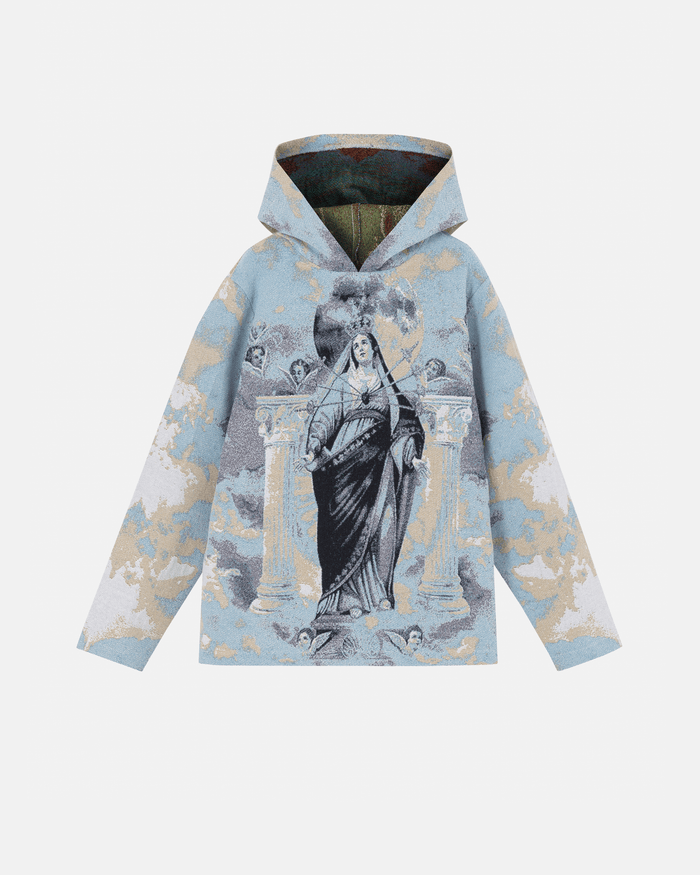 Santa Unión Holy Mary Hoodie Sky Pattern