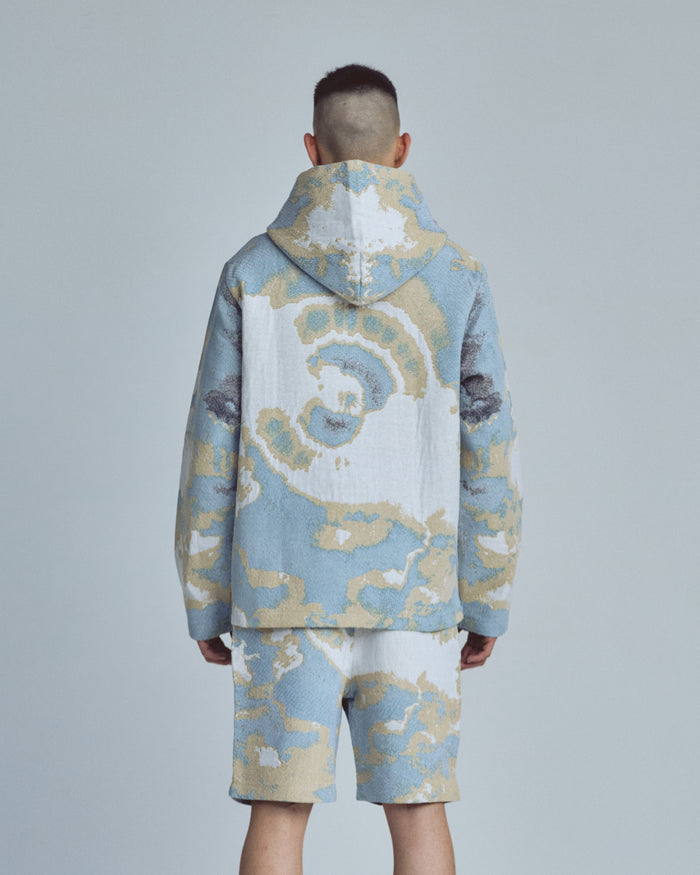 Santa Unión Holy Mary Hoodie Sky Pattern