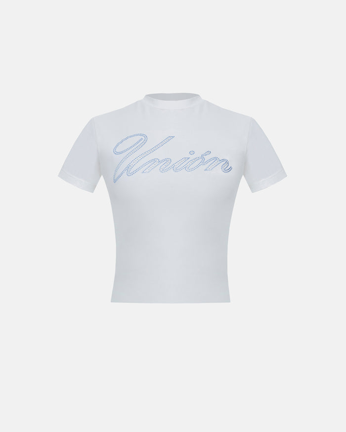 Santa Union "Unión" Long Baby Tee White