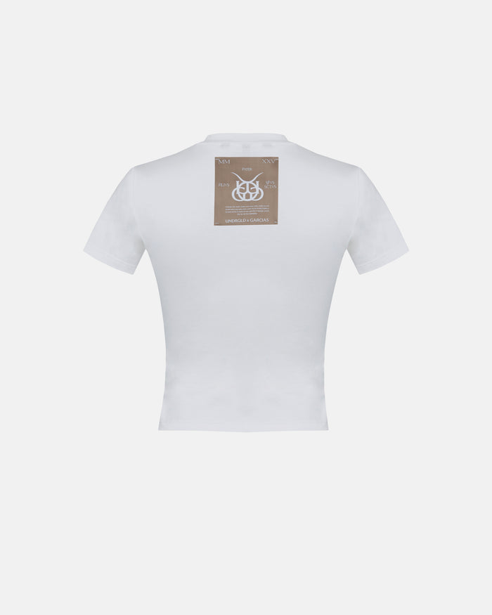 Santa Union "Unión" Long Baby Tee White