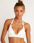Santafe Maho Push Up Bikini Top - Ecru - Simply Beach UK