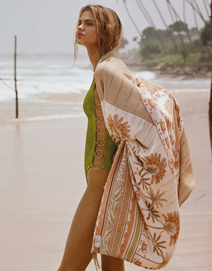 Satin Craft Swimsuit - Shimmering Oasis - Simply Beach UK