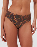 Jo Severin Savanna Fold Band Bikini Pant - Warm Earth - Simply Beach UK