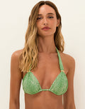ViX Paula Hermanny Scandal Bia Tube Bikini Top - Green - Simply Beach UK