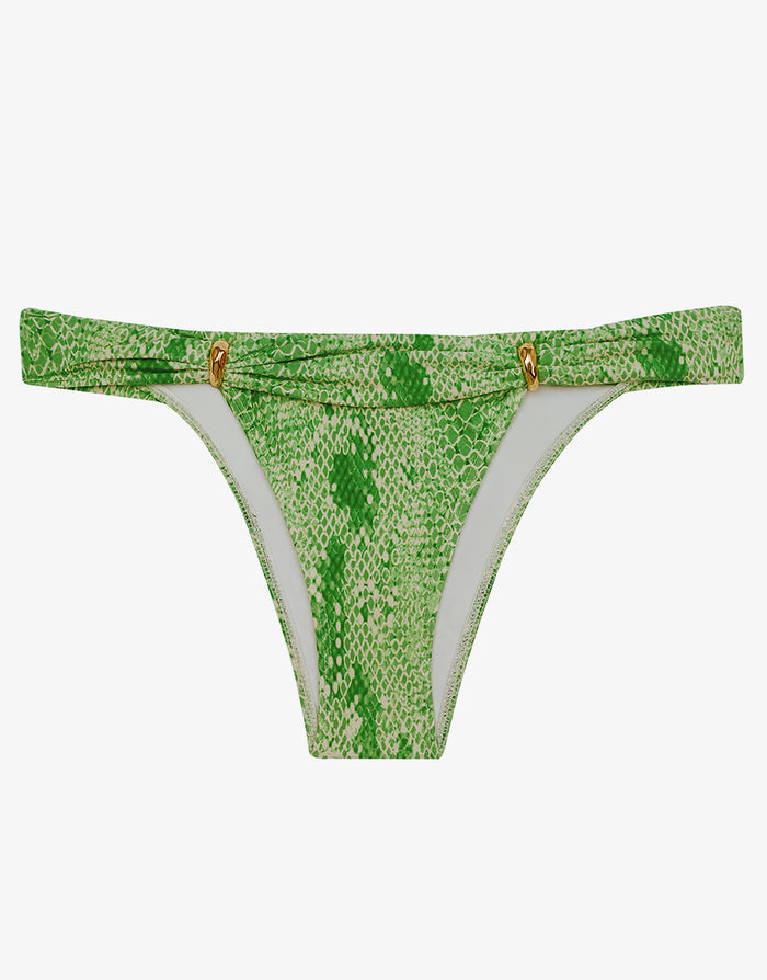 ViX Paula Hermanny Scandal Bia Tube Full Bikini Pant - Green - Simply Beach UK