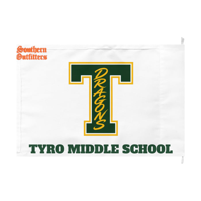 School Spirit Double-Sided Flag — Custom High School & Middle School Team Logo