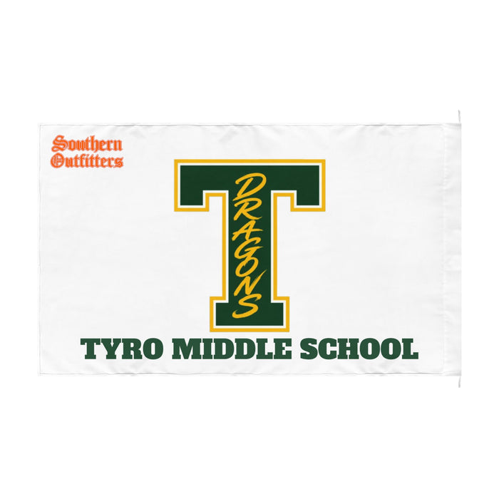 School Spirit Double-Sided Flag — Custom High School & Middle School Team Logo