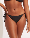 Sea Dive Tie Side Rio Bikini Pant - Black - Simply Beach UK