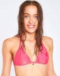 Seaglitter Rico Bikini Top - Coral - Simply Beach UK