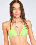 Seaglitter Rico Bikini Top - Lime - Simply Beach UK