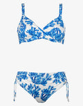 Seaside Breeze Underwired Bikini Set - Blue Reef